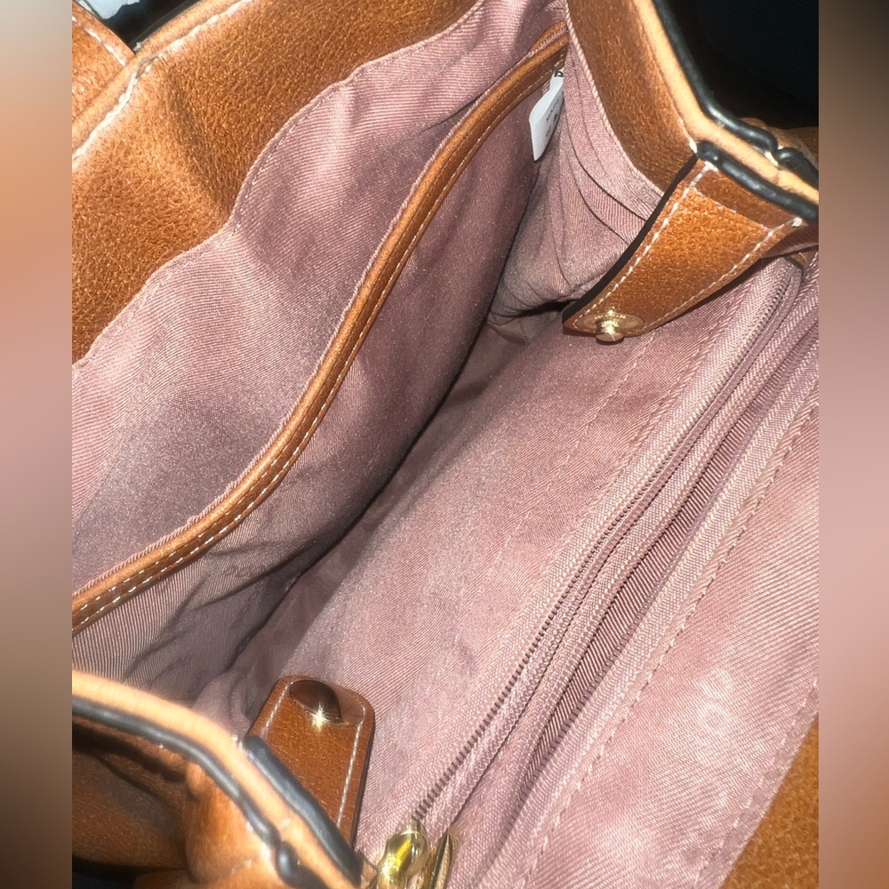 Women’s Backpack Purse in Tan Pu Leather for Multifunctional Use - Picture 4 of 9